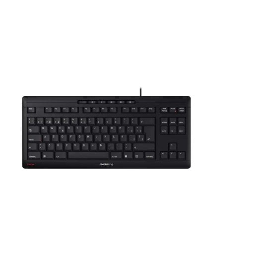 Teclado de tijera CHERRY STREAM TKL Layout ES silencioso retroiluminado teclas multimedia