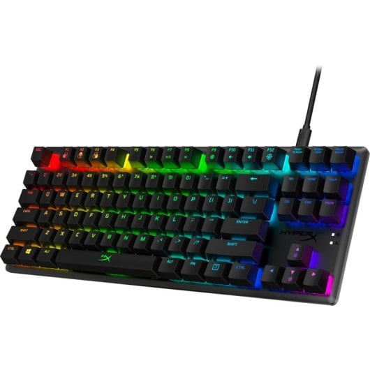 Teclado mecánico HyperX Alloy Origins Core Layout US RGB TKL switches Aqua