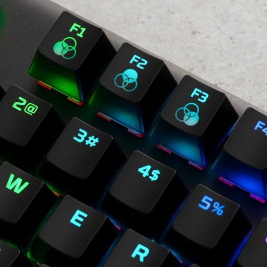 Teclado mecánico HyperX Alloy Origins Core Layout US RGB TKL switches Aqua