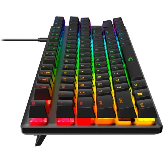 Teclado mecánico HyperX Alloy Origins Core Layout US RGB TKL switches Aqua
