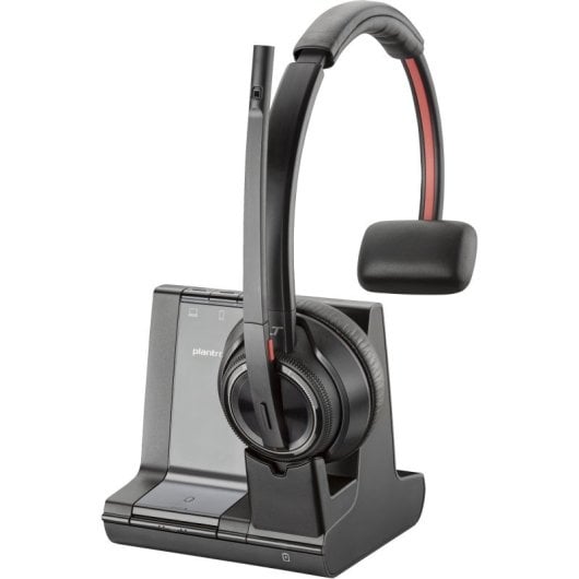 Auriculares POLY Savi 8210 Inalámbricos DECT con Cancelación de Ruido, Negro
