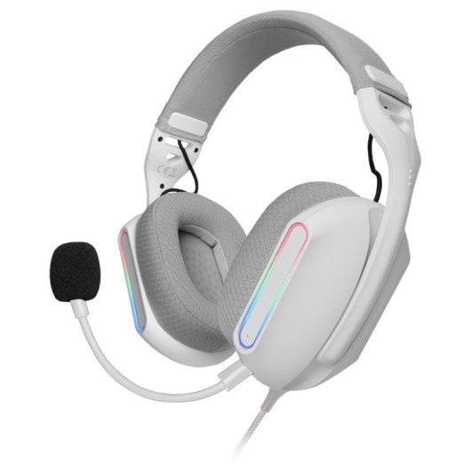 Mars Gaming Mh-pro Auriculares Rgb Flow Sonido Envolvente Almohadillas Air 3d Micrófono Blanco