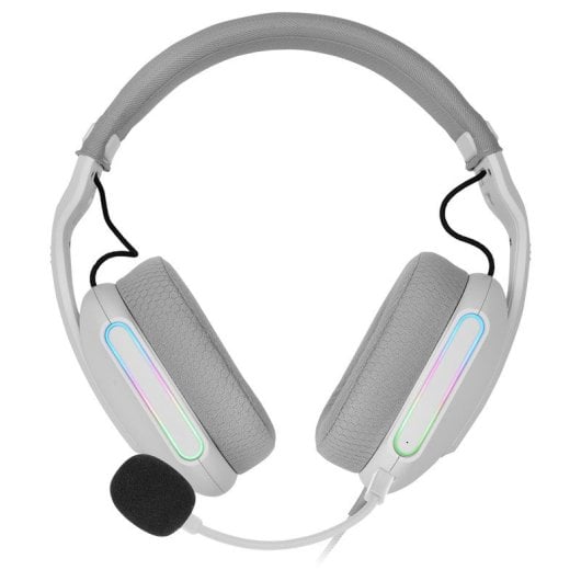 Mars Gaming Mh-pro Auriculares Rgb Flow Sonido Envolvente Almohadillas Air 3d Micrófono Blanco