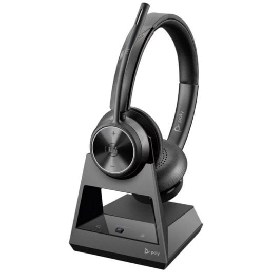 Auricular POLY Savi 7320 Office Inalámbrico DECT, Estéreo, Cancelación Ruido, 180m, 13h, Negro