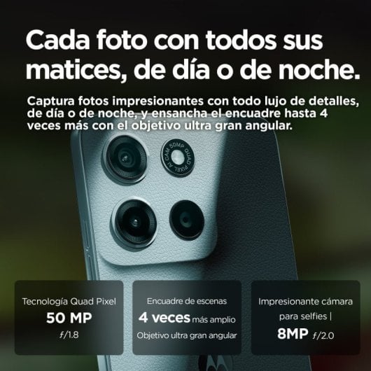 Smartphone Motorola Moto G15 8GB/512GB/6.72" Azul Claro Couro Vegano