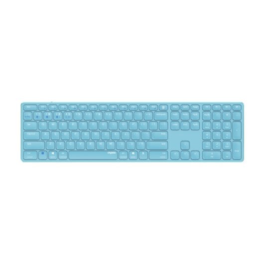 Kabellose Scherenmechanik Tastatur HAMA E9800M QWERTZ Blau Büro