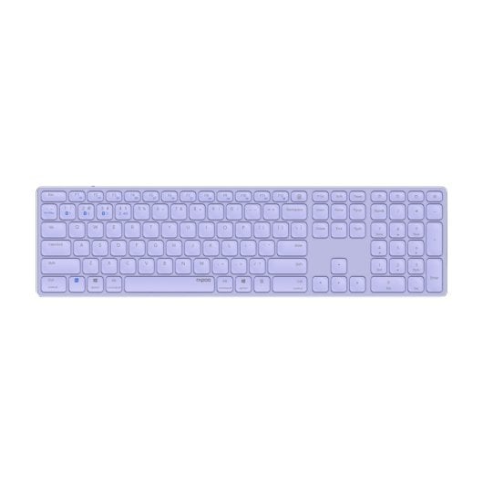 Kabelloses Scheren-Schalter Tastatur HAMA E9800M QWERTZ Lila Büro
