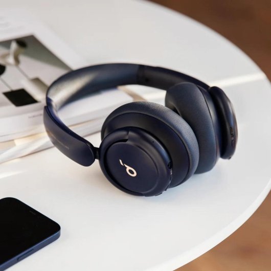 Auriculares Soundcore inalámbricos Bluetooth 5.3 con Cancelación de Ruido, Micrófono y Azul