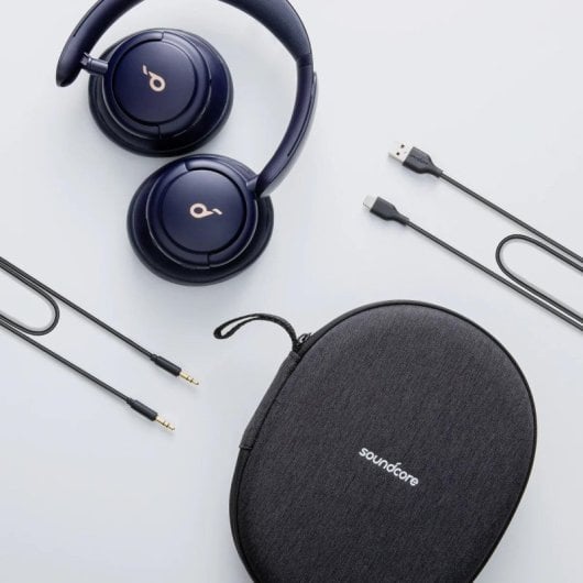 Auriculares Soundcore inalámbricos Bluetooth 5.3 con Cancelación de Ruido, Micrófono y Azul