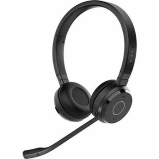 Kopfhörer Jabra Evolve 65 TE kabellos Bluetooth USB mit Mikrofon, passive Geräuschunterdrückung, Schwarz