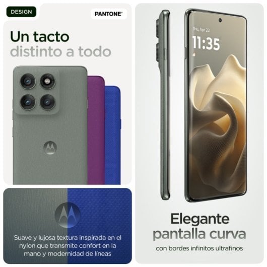 Motorola Edge 60 Pro Smartphone 5G 12 Go 512 Go Écran OLED 6,67 pouces Charge rapide Gris