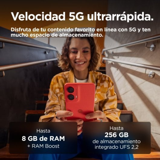 Smartphone Motorola moto G35 8GB 256GB 5G Rosso Ultra Sottile