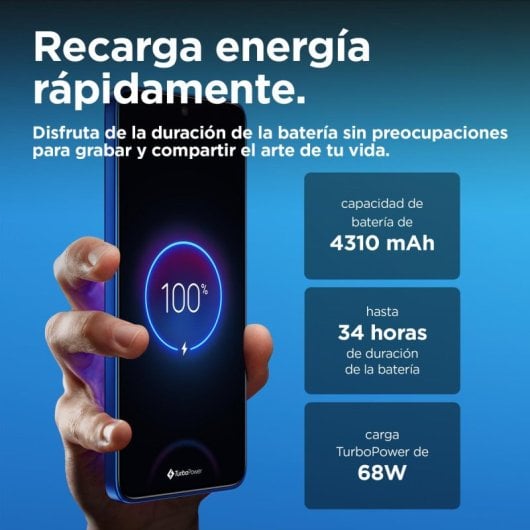 Smartphone Motorola Edge 50 Neo 8GB 256GB carga rápida IP68 5G Android 14