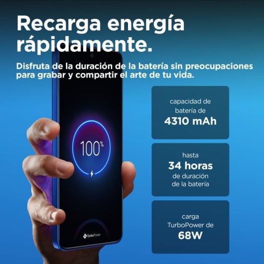 Smartphone Motorola Edge 50 Neo 12GB 512GB 5G Azul POLED 120Hz TurboPower IP68