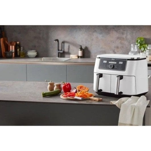 Fritadeira de Ar Ninja AF400EUWH 9.5L 2470W Dupla Zona Temporizador 6 Programas