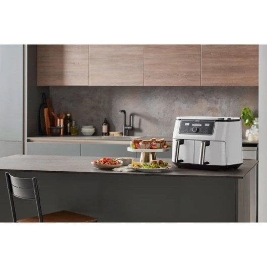 Fritadeira de Ar Ninja AF400EUWH 9.5L 2470W Dupla Zona Temporizador 6 Programas