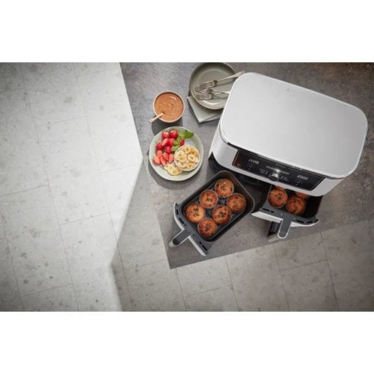 Friteuse à air Ninja AF400EU 9,5L 2470W avec double zone et 6 modes de cuisson