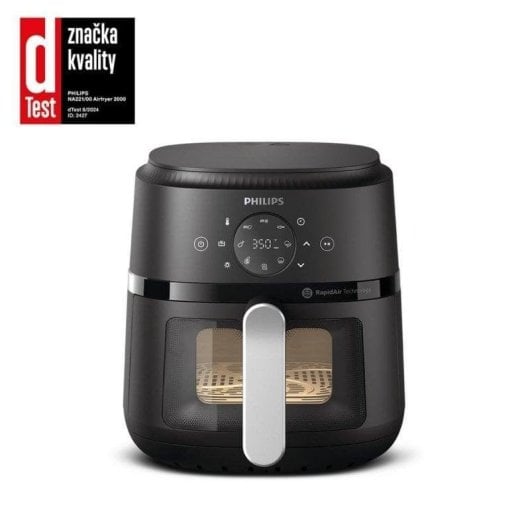 Friteuse sans Huile Philips NA221/00 4.2L 1500W avec fenêtre digitale RapidAir