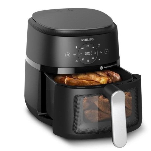 Airfryer Philips NA221/00 Digitaal Venster 4,2L 1500W RapidAir Zilver