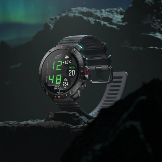 Smartwatch Polar Grit X2 Pro GPS Dual AMOLED 32GB ECG biosensores zafiro negro