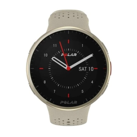 Polar Pacer Pro Bluetooth GPS 45mm MIP Oro Beige S/L Resistenza all’Acqua 5ATM Cardiofrequenzimetro