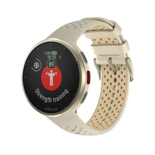 Polar Pacer Pro GPS Bluetooth 45mm MIP Dourado Correia Bege S/L Resistência Água 5ATM Pulsómetro