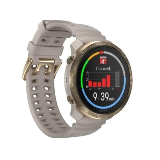 Polar Vantage M3 Bluetooth GPS 44,7mm AMOLED Greige Gold Banda S/L Monitor Sono Pulsómetro