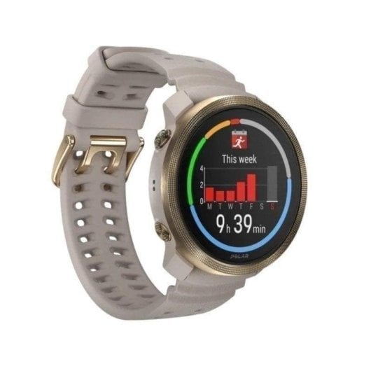 Polar Vantage M3 GPS Bluetooth 44,7mm AMOLED Oro Greige S/L Resistente all’acqua 50m SpO2 Cardio Sonno