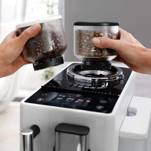 Cafetera Superautomática De'Longhi Rivelia EXAM440.35.W 1.4L 19bar molinillo integrado pantalla táctil