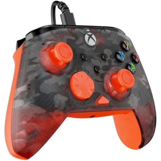 Manette de jeu USB-C Turtle Beach Rematch Core pour PC/Xbox One/Xbox Series X/S Ghost Noir Camouflage/Orange
