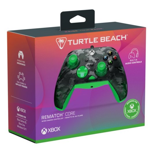 Turtle Beach Rematch Core USB-C Gamepad PC/Xbox One/Xbox Series X/S Ghost Black Camouflage/Grün