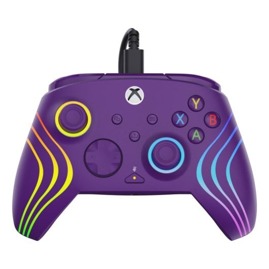 Gamepad USB Typ C Kabelgebundenes Gaming Controller Multicolor LED Lila Gamepad USB Typ C Kabelgebundenes Gaming Controller Multicolor LED Lila