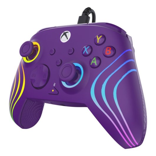 Gamepad USB Typ C Kabelgebundenes Gaming Controller Multicolor LED Lila Gamepad USB Typ C Kabelgebundenes Gaming Controller Multicolor LED Lila