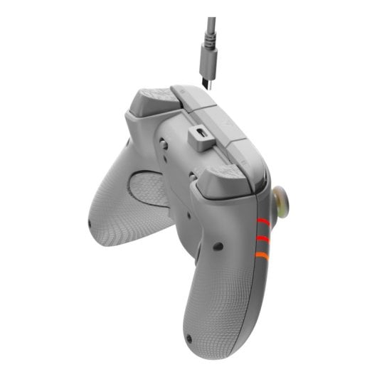Gamepad Alámbrico Gris Retroiluminación LED RGB USB-C 3m Compatible PC y Xbox