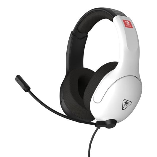 Auriculares Gaming Diadema Compatibles Switch Biaurales Micrófono Boom Neodimio Blanco/Negro