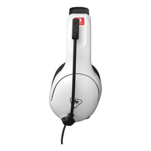 Auriculares Gaming Diadema Compatibles Switch Biaurales Micrófono Boom Neodimio Blanco/Negro
