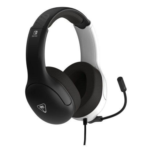 Auriculares Gaming Diadema Compatibles Switch Biaurales Micrófono Boom Neodimio Blanco/Negro