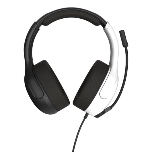 Auriculares Gaming Diadema Compatibles Switch Biaurales Micrófono Boom Neodimio Blanco/Negro