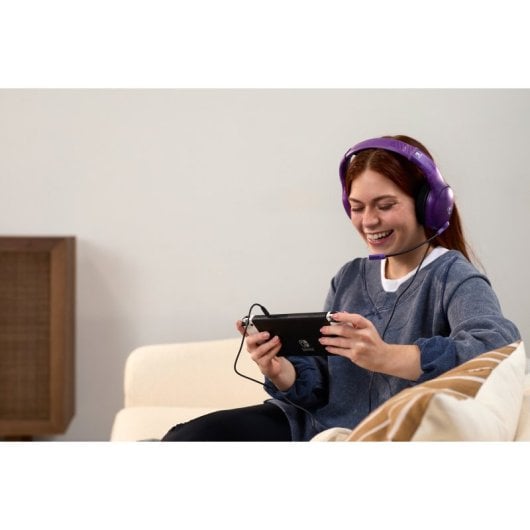 Auricular Gaming Ghost Purple Alámbrico Binaural Circumaural Micrófono Boom Nintendo Switch