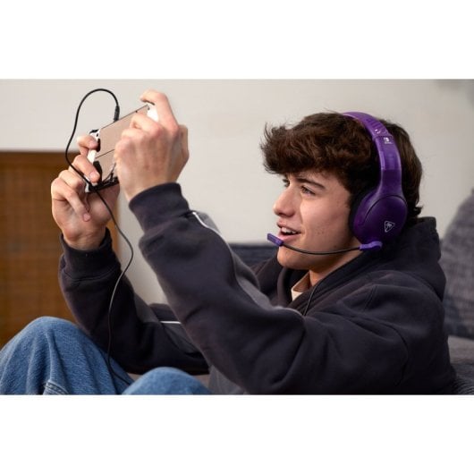 Auricular Gaming Ghost Purple Alámbrico Binaural Circumaural Micrófono Boom Nintendo Switch