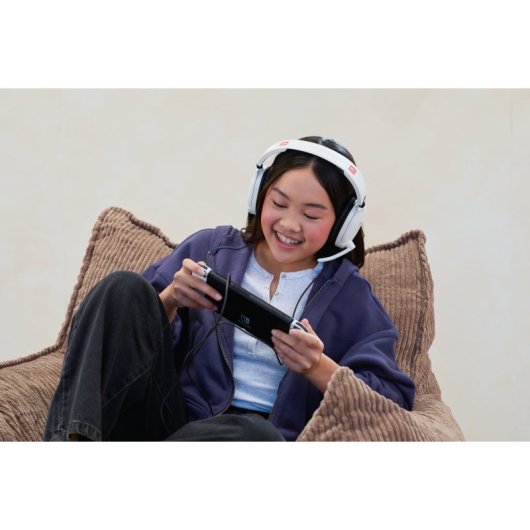 Auriprod Gaming Auriculares Binauraux Noirs Blancs Adaptés pour Nintendo Switch