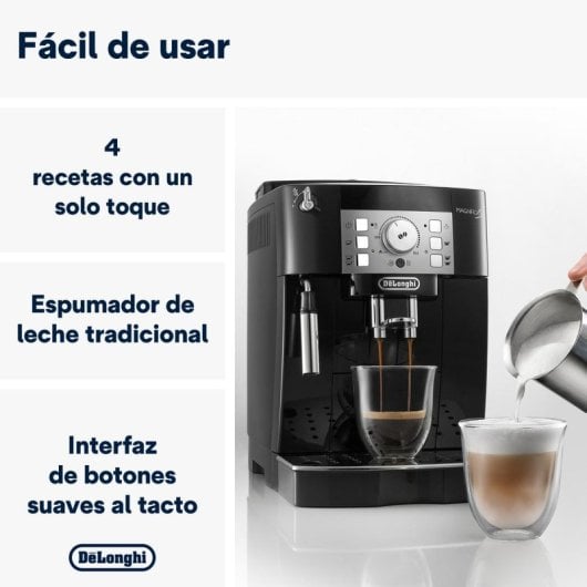 Caffettiera Superautomatica De'Longhi Magnifica S ECAM 22.113.B 1.8L 15 bar con Macinacaffè Silenzioso e Sistema Cappuccino