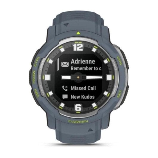 Garmin Instinct Crossover Standard Edition Bluetooth GPS NFC 45mm MIP Blu Unica 100m Acqua SpO2 Cardio