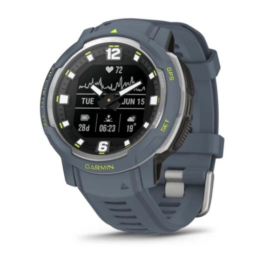 Smartwatch Garmin Instinct Crossover Standard Edition Azul GPS MIP NFC 45mm Hybrid