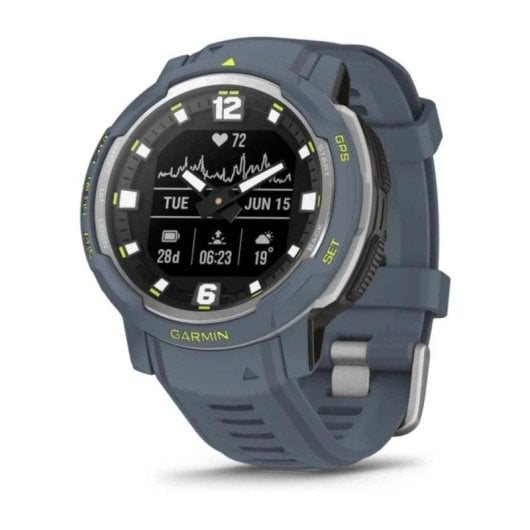 Garmin Instinct Crossover Standard Edition Bluetooth GPS NFC 45mm MIP Blu Unica 100m Acqua SpO2 Cardio