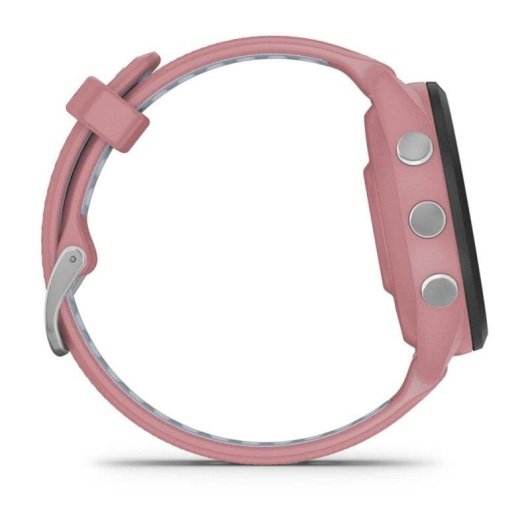 Garmin Forerunner 265S 42mm Bisel negro con carcasa en rosa y correa de silicona en rosa/gris