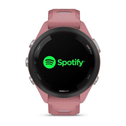 Garmin Forerunner 265S 42mm Bisel negro con carcasa en rosa y correa de silicona en rosa/gris