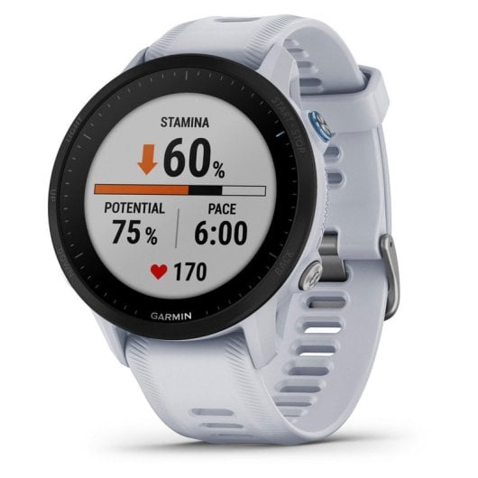 Garmin Forerunner 955 GPS WiFi Bluetooth 46mm MIP Preto/Branco Tamanho Único Resistente à Água 5ATM SpO2 Pulsómetro Monitor Sono
