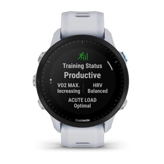 Garmin Forerunner 955 GPS WiFi Bluetooth 46mm MIP Preto/Branco Tamanho Único Resistente à Água 5ATM SpO2 Pulsómetro Monitor Sono