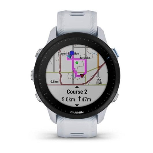 Garmin Forerunner 955 GPS WiFi Bluetooth 46mm MIP Preto/Branco Tamanho Único Resistente à Água 5ATM SpO2 Pulsómetro Monitor Sono